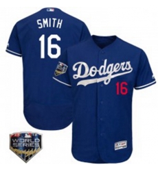 Will Smith Mens Los Angeles Dodgers Royal Authentic Flex Base Alternate Collection 2018 World Series Jersey Series
