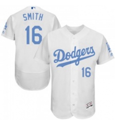 Will Smith Mens Los Angeles Dodgers White Authentic Flex Base Fathers Day Collection Jersey Majestic