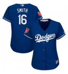 Will Smith Womens Los Angeles Dodgers Royal Authentic Cool Base 2018 Spring Training Jersey Majestic