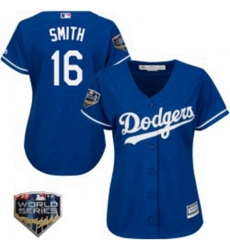 Will Smith Womens Los Angeles Dodgers Royal Authentic Cool Base Alternate 2018 World Series Jersey Majestic