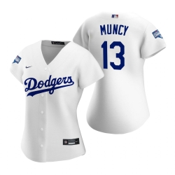 Women Los Angeles Dodgers 13 Max Muncy White 2020 World Series Champions Replica Jersey