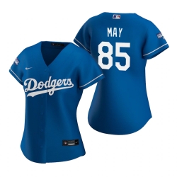 Women Los Angeles Dodgers 85 Dustin May Royal 2020 World Series Champions Replica Jersey