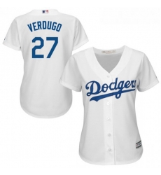 Women Los Angeles Dodgers Alex Verdugo White Cool Base Road Player MLB Jersey
