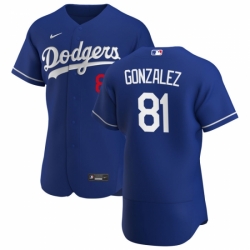 Toddler Los Angeles Dodgers 81 Victor Gonzalez Men Nike Royal Alternate 2020 Flex Base Player MLB Jersey