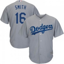 Will Smith Youth Los Angeles Dodgers Gray Replica Cool Base Road Jersey Majestic