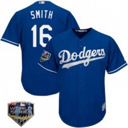 Will Smith Youth Los Angeles Dodgers Royal Replica Cool Base Alternate 2018 World Series Jersey Majestic