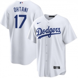 Youth Los Angeles Dodgers 17 Shohei Ohtani White Cool Base Stitched Jersey