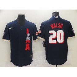 Men Los Angeles Angels 20 Walsh Blue 2021 All Star Game Nike MLB Jersey