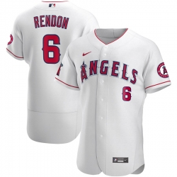 Men Los Angeles Angels 6 Anthony Rendon Men Nike White Flex Base Player MLB Jersey