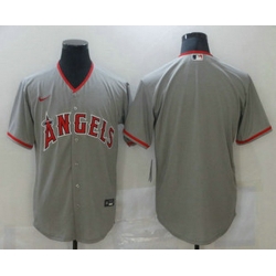 Men Los Angeles Angels Blank Grey Stitched MLB Cool Base Nike Jersey