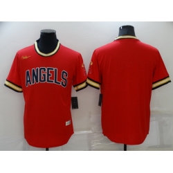 Men Los Angeles Angels Blank Red Cool Base Stitched jersey