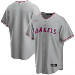 Men Los Angeles Angels Nike Gray Blank Jersey