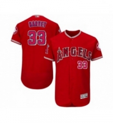Mens Los Angeles Angels of Anaheim 33 Matt Harvey Red Alternate Flex Base Authentic Collection Baseball Jersey