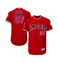 Mens Los Angeles Angels of Anaheim 37 Cody Allen Red Alternate Flex Base Authentic Collection Baseball Jersey