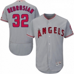 Mens Majestic Los Angeles Angels of Anaheim 32 Cam Bedrosian Grey Road Flex Base Authentic Collection MLB Jersey