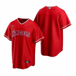 Mens Nike Los Angeles Angels Blank Red Alternate Stitched Baseball Jersey