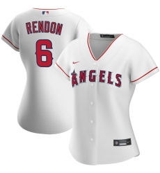Los Angeles Angels 6 Anthony Rendon Nike Women Home 2020 MLB Player Jersey White
