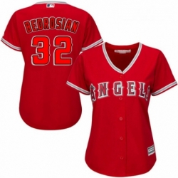 Womens Majestic Los Angeles Angels of Anaheim 32 Cam Bedrosian Authentic Red Alternate MLB Jersey 