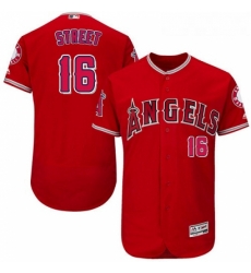 Youth Majestic Los Angeles Angels of Anaheim 16 Huston Street Authentic Red Alternate Cool Base MLB Jersey