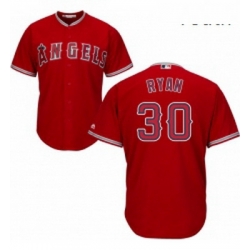 Youth Majestic Los Angeles Angels of Anaheim 30 Nolan Ryan Replica Red Alternate Cool Base MLB Jersey