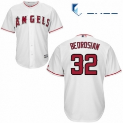 Youth Majestic Los Angeles Angels of Anaheim 32 Cam Bedrosian Authentic White Home Cool Base MLB Jersey 