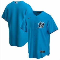 Men Miami Marlins Nike Blue Blank Jersey