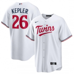 Men Minnesota Twins 26 Max Kepler White Cool Base Stitched Baseball Jersey