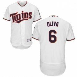 Mens Majestic Minnesota Twins 6 Tony Oliva White Home Flex Base Authentic Collection MLB Jersey