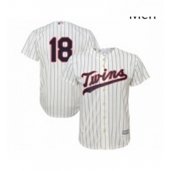 Mens Minnesota Twins 18 Mitch Garver Replica Cream Alternate Cool Base Baseball Jersey 