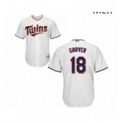 Mens Minnesota Twins 18 Mitch Garver Replica White Home Cool Base Baseball Jersey 