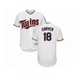 Mens Minnesota Twins 18 Mitch Garver White Home Flex Base Authentic Collection Baseball Jersey