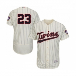 Mens Minnesota Twins 23 Nelson Cruz Cream Alternate Flex Base Authentic Collection Baseball Jersey