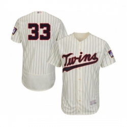 Mens Minnesota Twins 33 Martin Perez Cream Alternate Flex Base Authentic Collection Baseball Jersey
