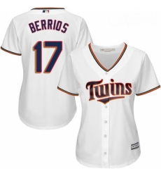 Womens Majestic Minnesota Twins 17 Jose Berrios Authentic White Home Cool Base MLB Jersey