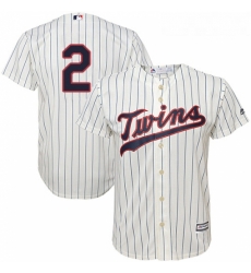 Youth Majestic Minnesota Twins 2 Brian Dozier Authentic Cream Alternate Cool Base MLB Jersey