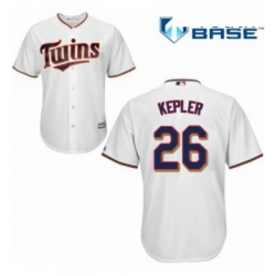 Youth Majestic Minnesota Twins 26 Max Kepler Replica White Home Cool Base MLB Jersey