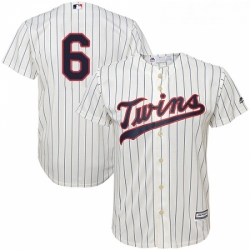 Youth Majestic Minnesota Twins 6 Tony Oliva Authentic Cream Alternate Cool Base MLB Jersey