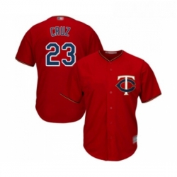 Youth Minnesota Twins 23 Nelson Cruz Replica Scarlet Alternate Cool Base Baseball Jersey 