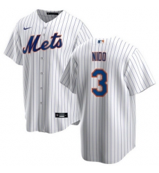 Men New York Mets 3 Tom E1s Nido White Cool Base Stitched Jersey