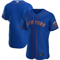 Men New York Mets Men Nike Royal Alternate 2020 Flex Base Team MLBJersey