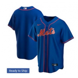 Men New York Mets Nike Blue Blank Jersey