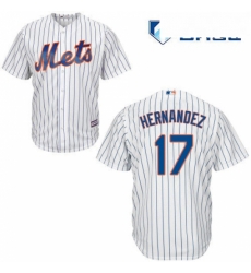 Mens Majestic New York Mets 17 Keith Hernandez Replica White Home Cool Base MLB Jersey