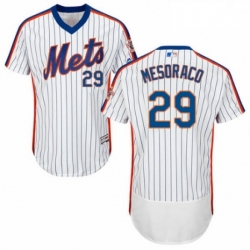 Mens Majestic New York Mets 29 Devin Mesoraco White Alternate Flex Base Authentic Collection MLB Jersey