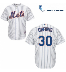 Mens Majestic New York Mets 30 Michael Conforto Replica White Home Cool Base MLB Jersey