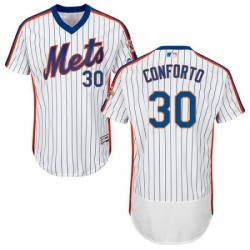 Mens Majestic New York Mets 30 Michael Conforto White Alternate Flex Base Authentic Collection MLB Jersey