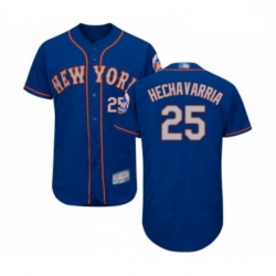 Mens New York Mets 25 Adeiny Hechavarria Royal Gray Alternate Flex Base Jerseys