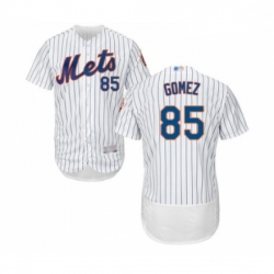 Mens New York Mets 85 Carlos Gomez White Home Flex Base Authentic Collection Baseball Jersey