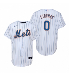 Mens Nike New York Mets 0 Marcus Stroman White Home Stitched Baseball Jersey