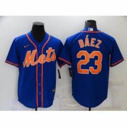 Men's Nike New York Mets #23 Keon Broxton Blue Game Authentic Baseball Jersey
