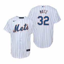 Mens Nike New York Mets 32 Steven Matz White Home Stitched Baseball Jerse